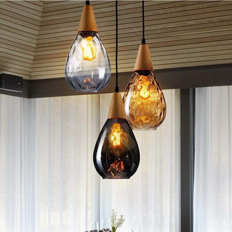 Liora Glass Pendant Lights in Nordic Handmade Style