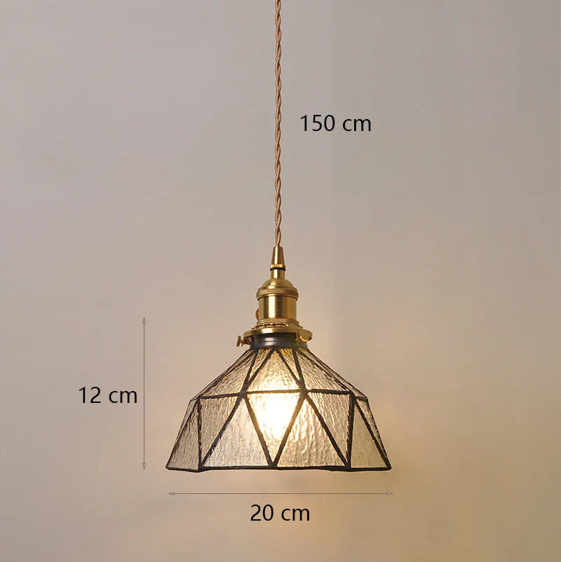 Lyra Vintage Loft Inspired Dome Pendant Lights With Glass And Copper Finish