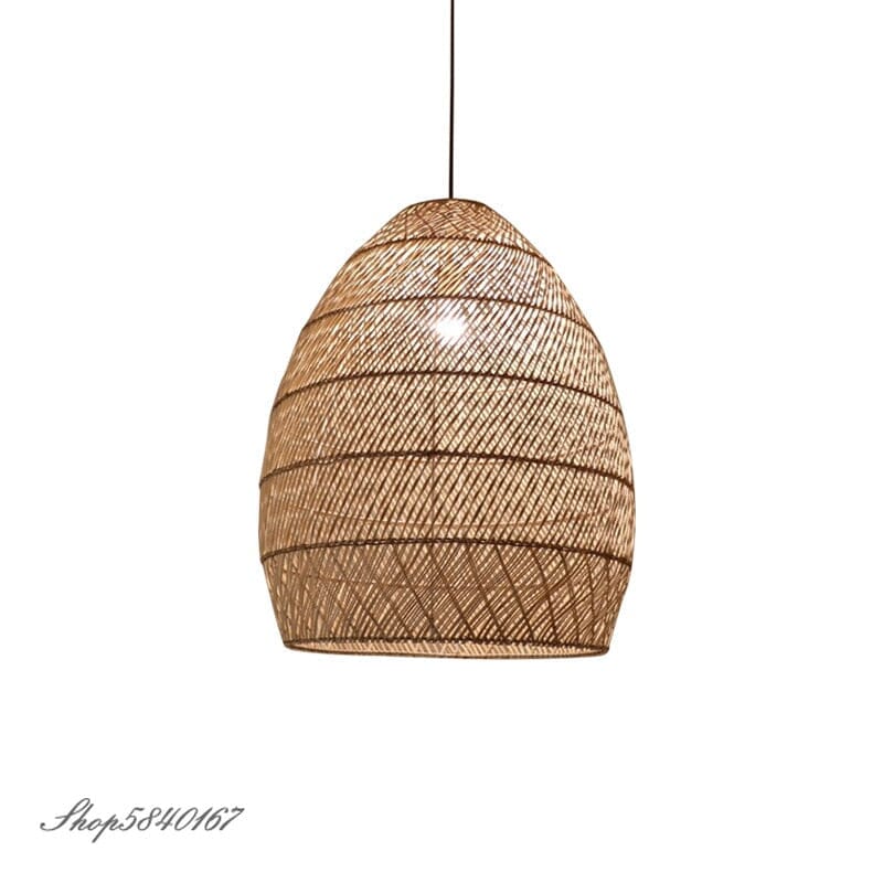 Liora Rattan Handcrafted Pendant Lights With Soft LED Glow