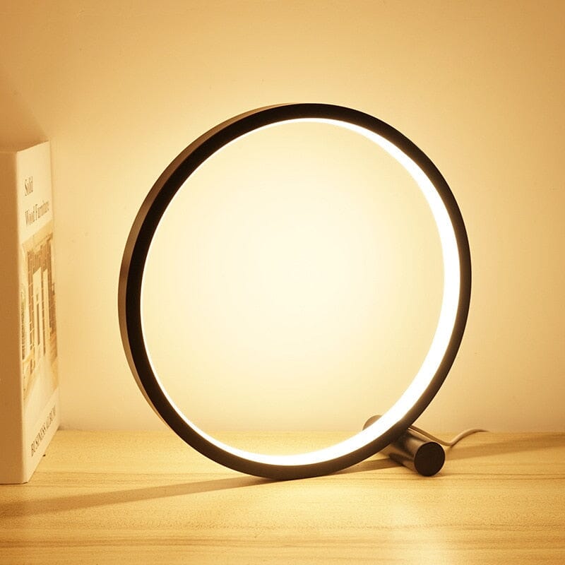 LumaSphere Round LED Touch Lamp with Warm or White Light
