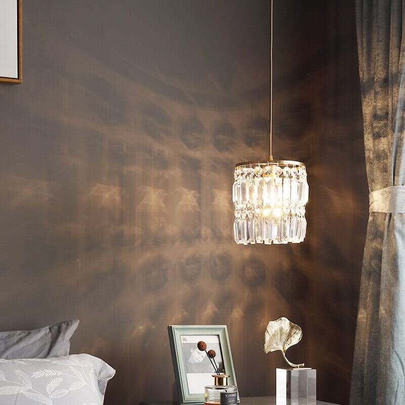 Caelum Nordic Crystal Pendant Lights With Adjustable Chain