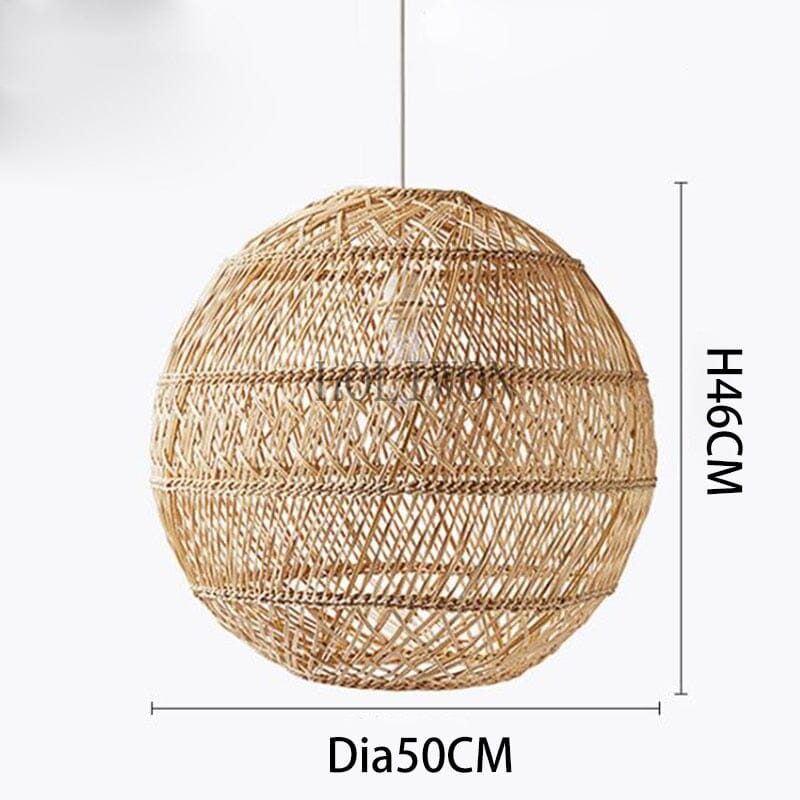 Liora Rattan Handcrafted Pendant Lights With Soft LED Glow