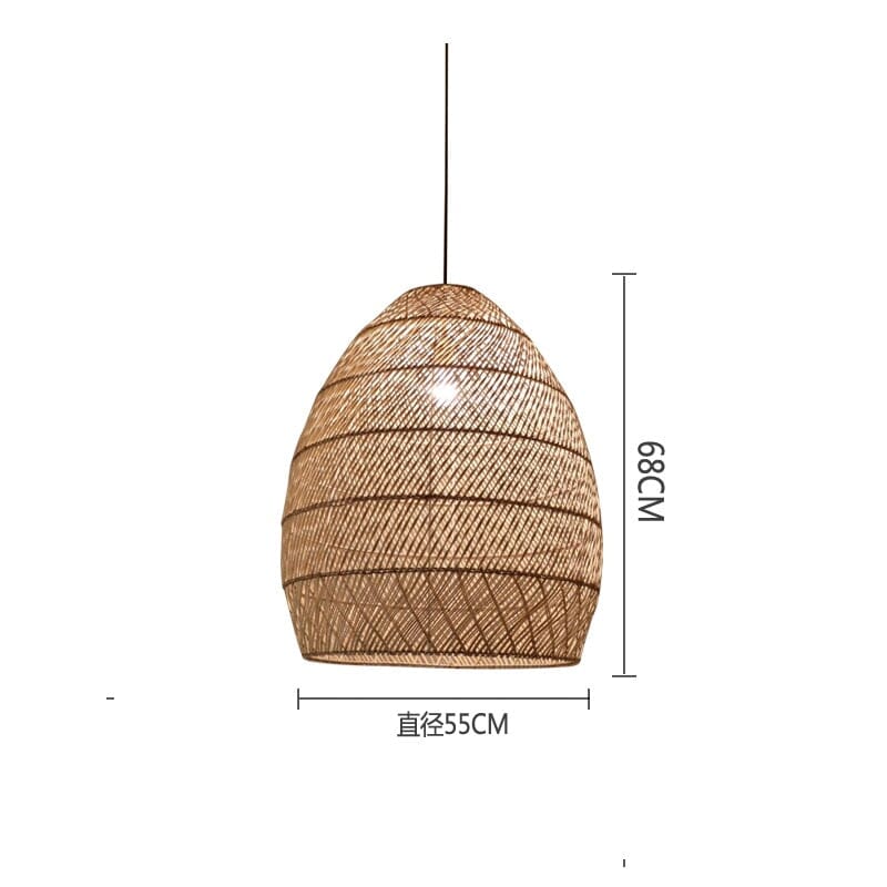 Liora Rattan Handcrafted Pendant Lights With Soft LED Glow