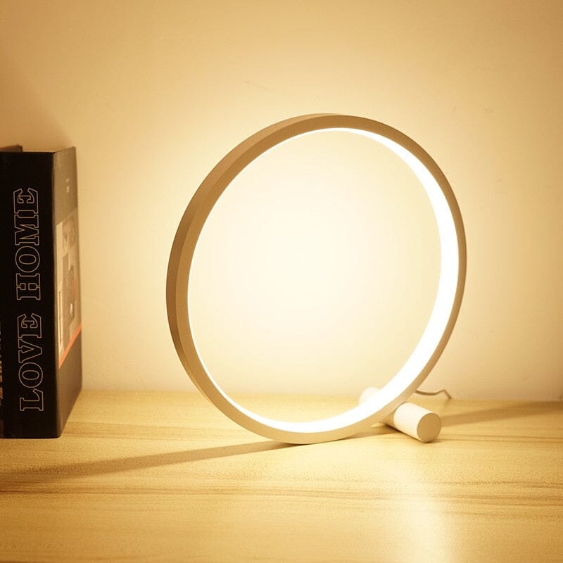 LumaSphere Round LED Touch Lamp with Warm or White Light