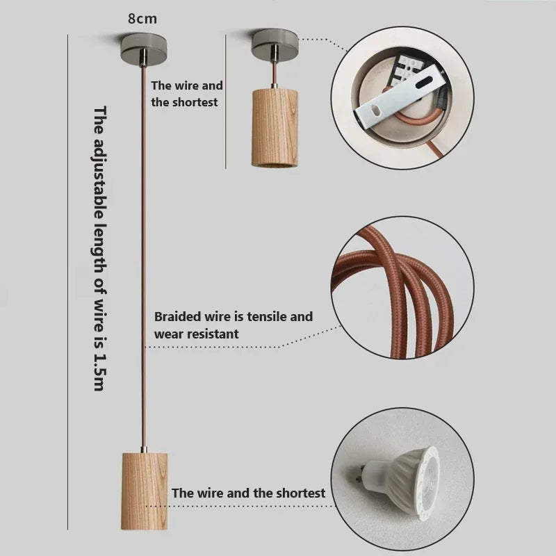 Lindora Wooden Nordic Pendant Light For Cozy Interiors