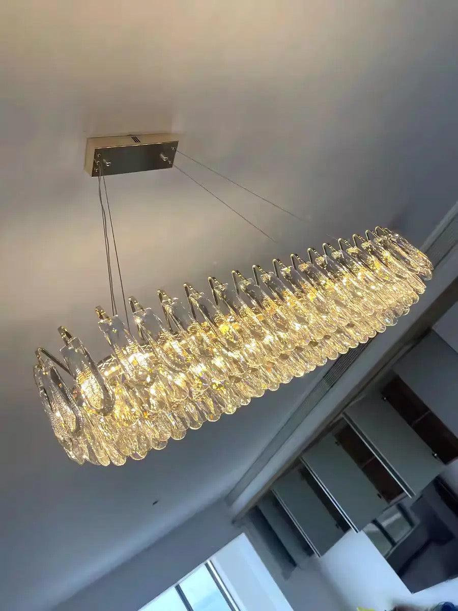 Lumistra Signature Crystal Ceiling Light In Gold Or Chrome With K9 Crystals