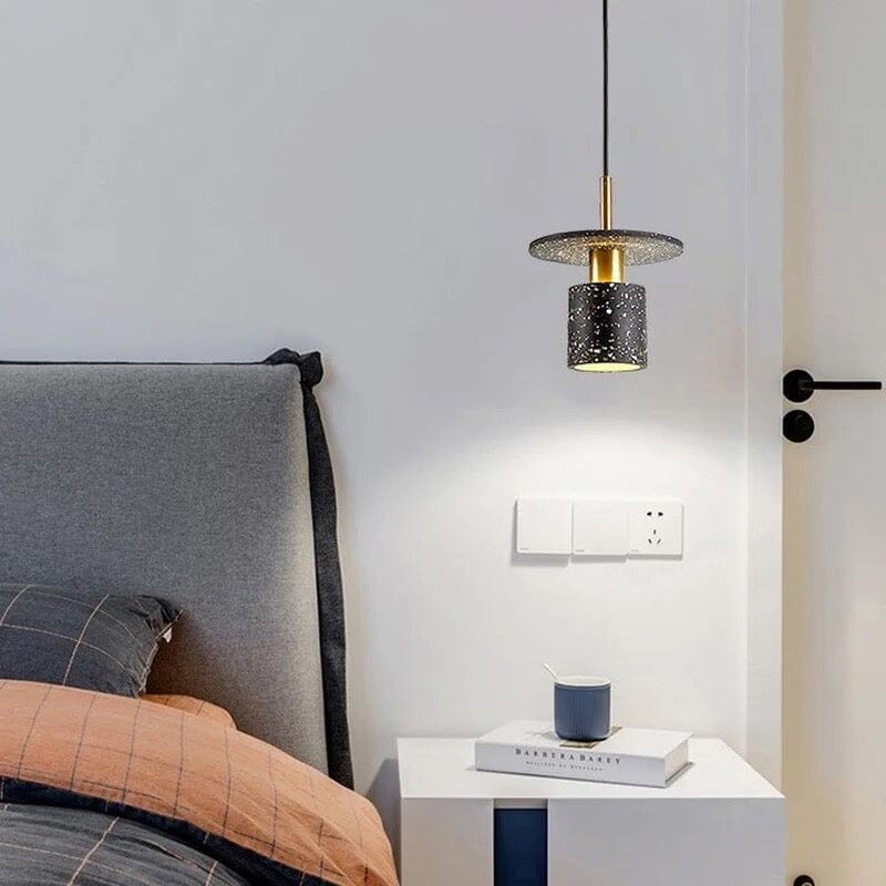 Celestra Terrazzo Pendant Light With Iron Plating Finish