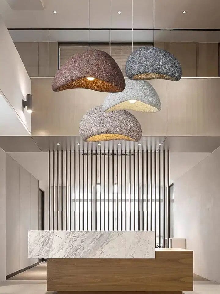 Kairo Speckled Wabi Pendant Light With Soft LED Glow