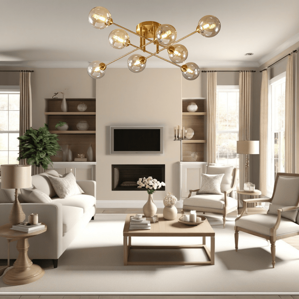 Luminara Glass Globe Chandelier For Modern And Traditional Decor