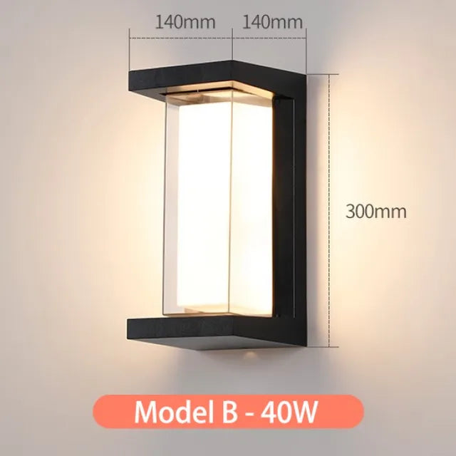 AuroraVale LED Outdoor Wall Light Weather Resistant