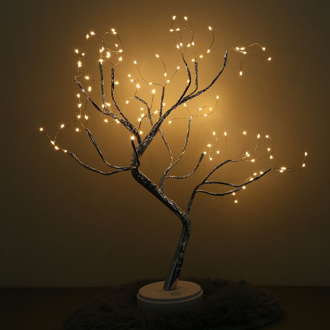 Fernhaven Grove Tree Lamp With 108 Drops Or 36 Pearls