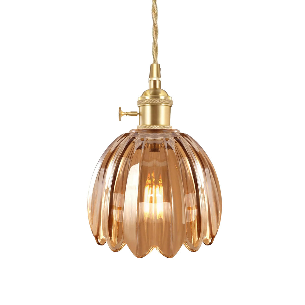 Luminique Vintage Glass Pendant Lights With Soft Ambient Glow