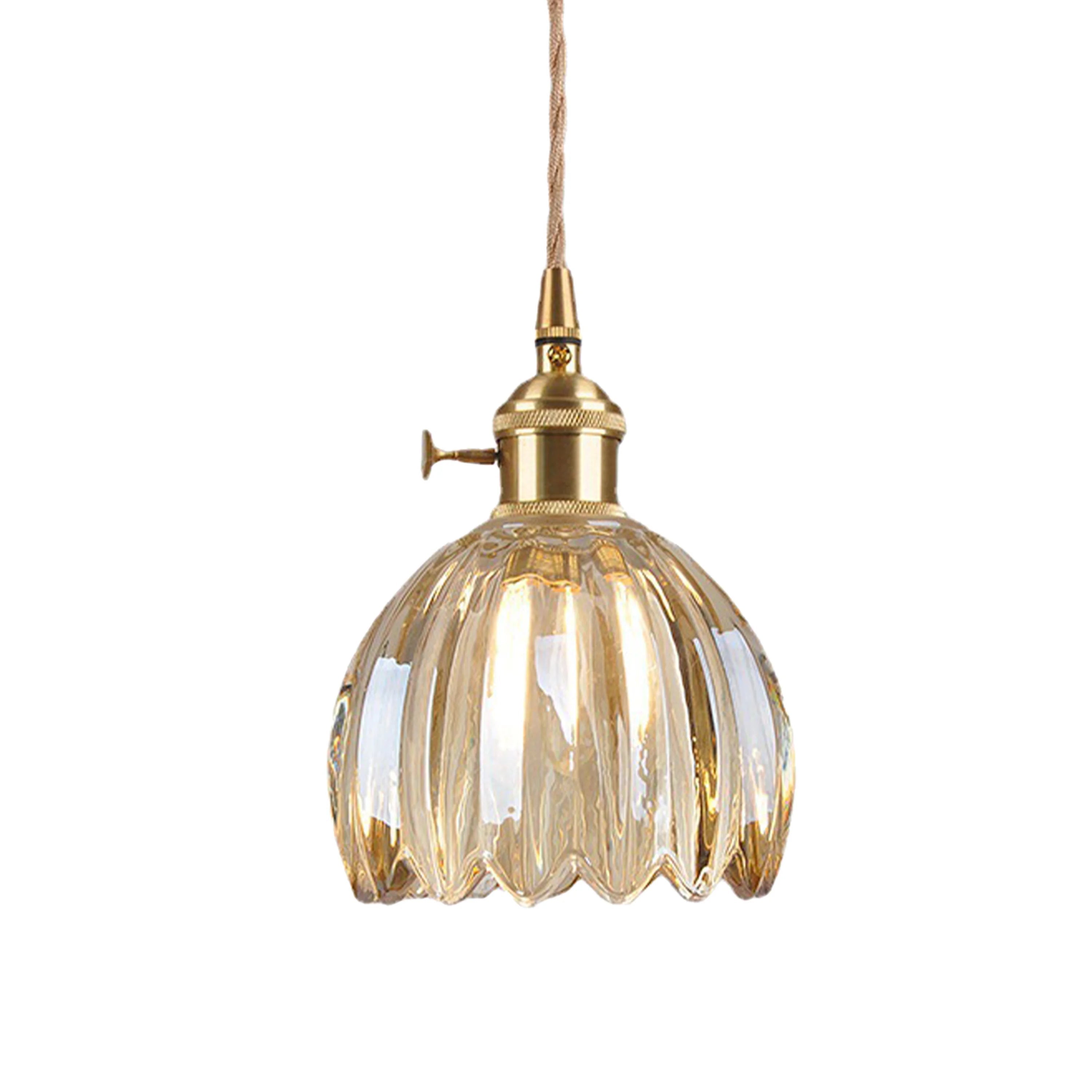 Luminique Vintage Glass Pendant Lights With Soft Ambient Glow