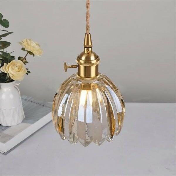 Luminique Vintage Glass Pendant Lights With Soft Ambient Glow