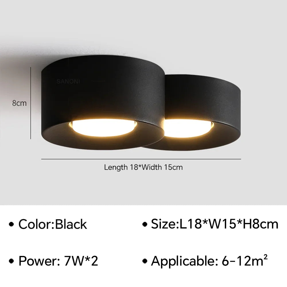 LyraNord Fabric Ceiling and Wall Light in Nordic Style