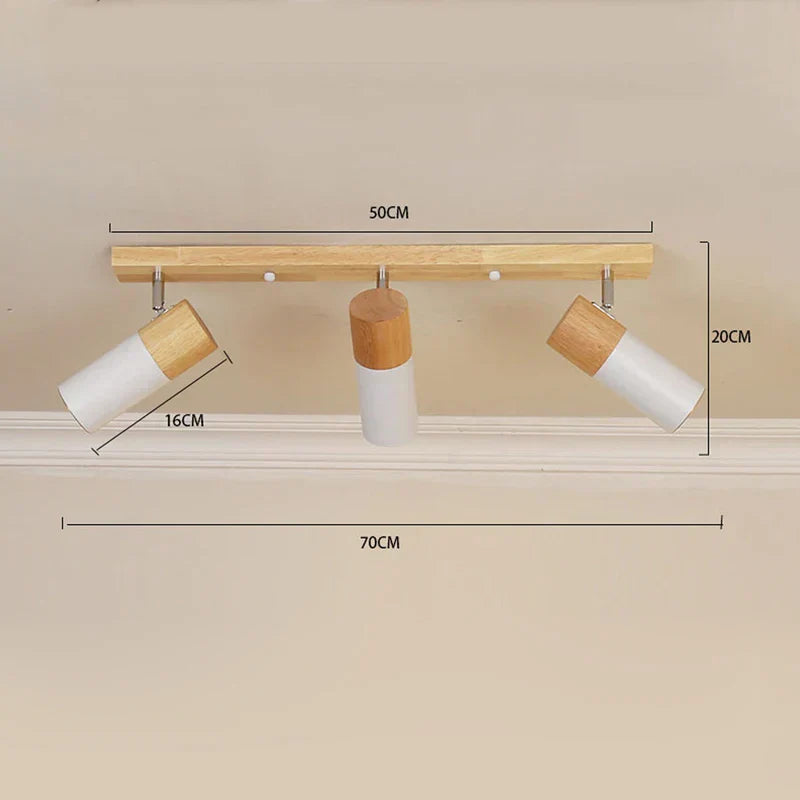 Lyra Nordic Wood Ceiling Light for Modern Living Rooms