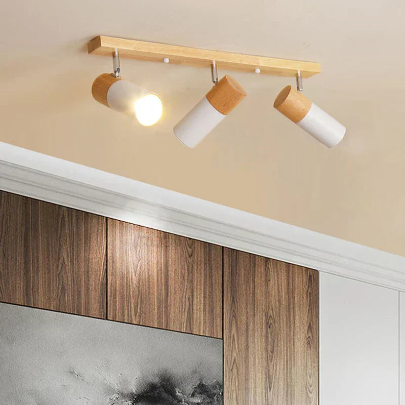 Lyra Nordic Wood Ceiling Light for Modern Living Rooms
