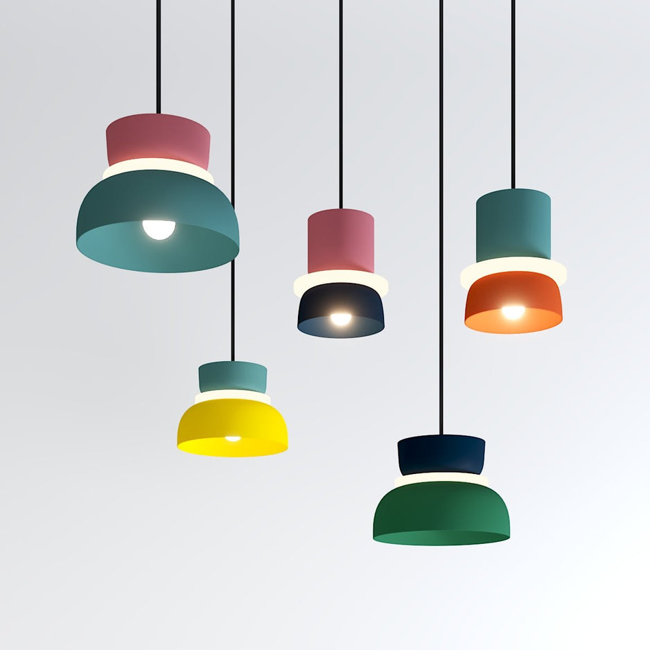 Asteri Pendant Light | Colorful Matte Finish for Bright Spaces