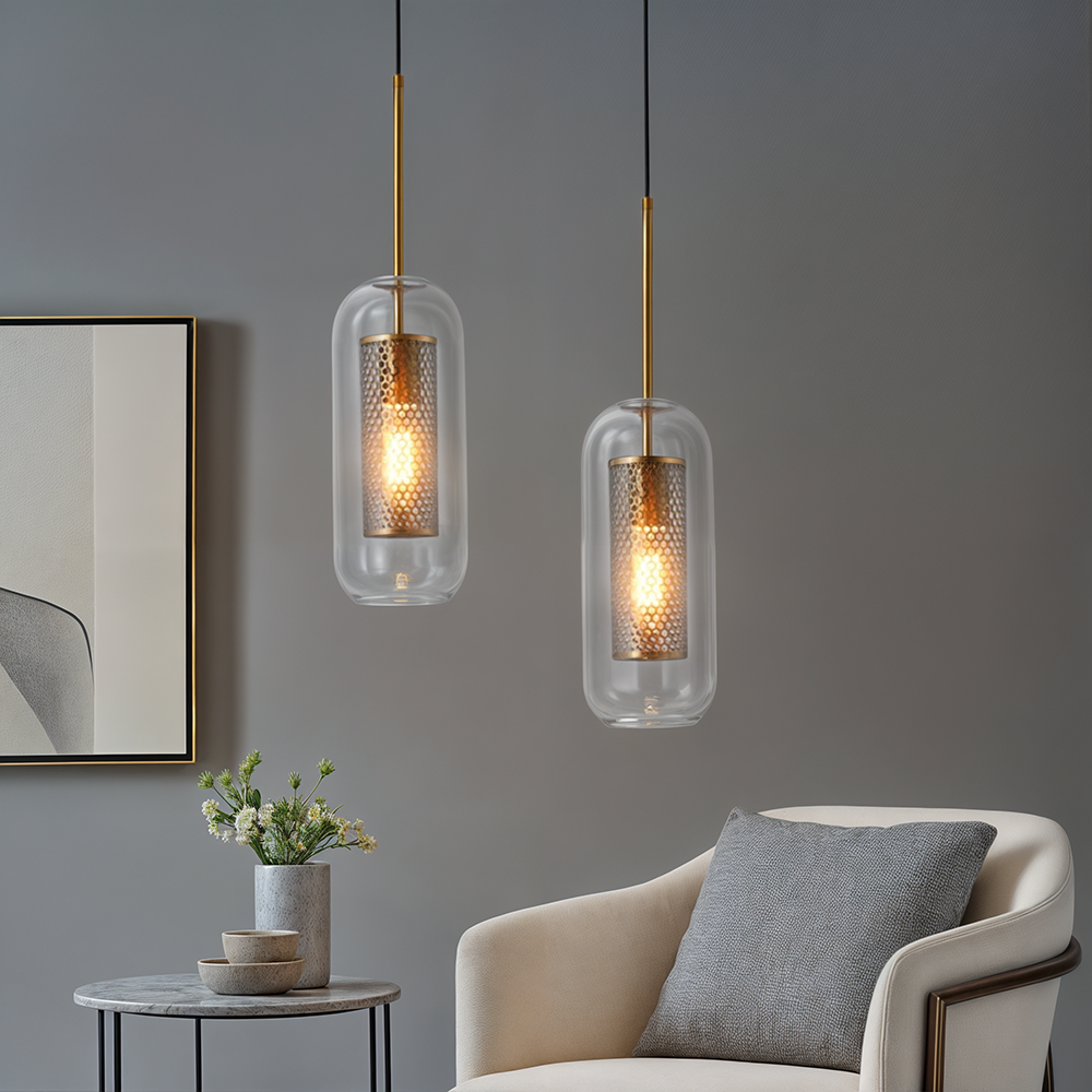 Lyra Glass Pendant Light Nordic Minimalist Ceiling Fixture