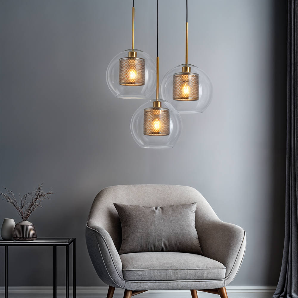 Lyra Glass Pendant Light Nordic Minimalist Ceiling Fixture