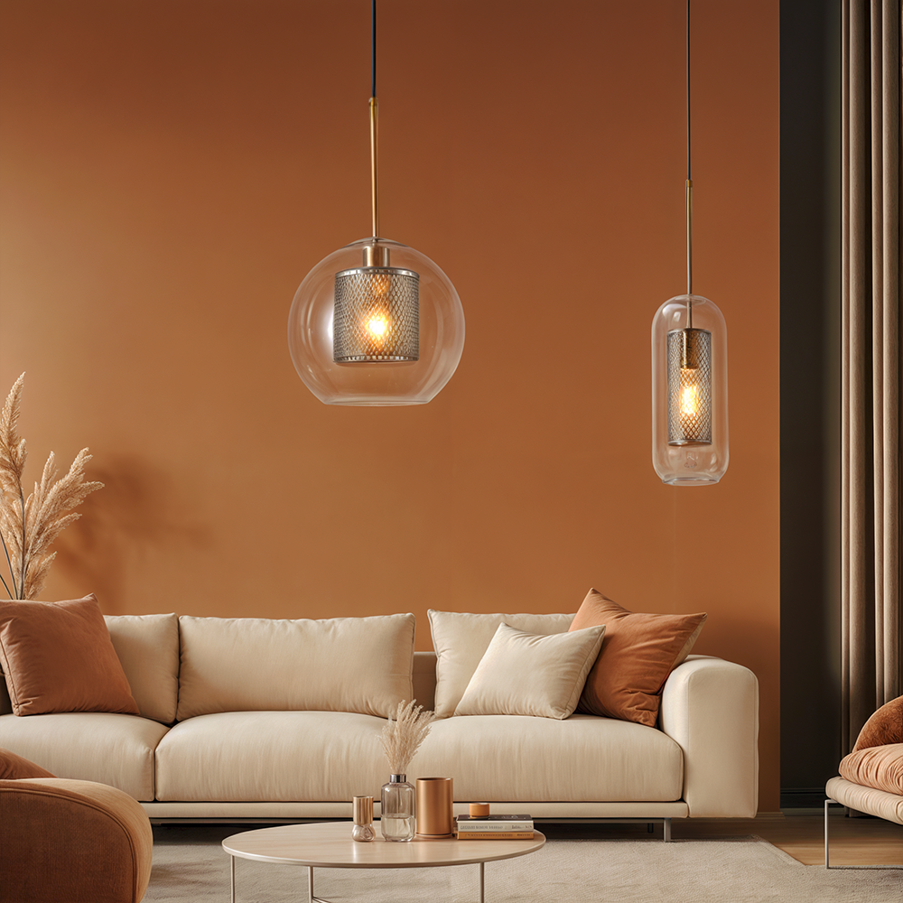Lyra Glass Pendant Light Nordic Minimalist Ceiling Fixture