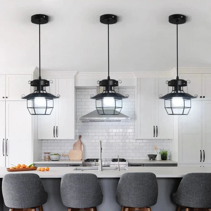 Kensley | Industrial Hanging Pendant Light For Kitchen
