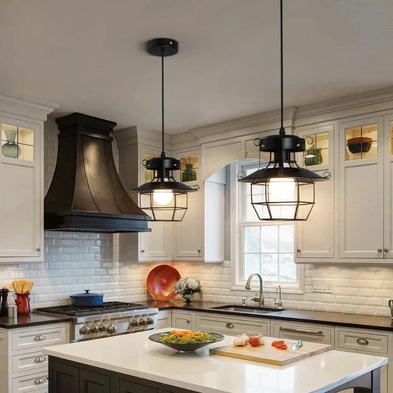 Kensley | Industrial Hanging Pendant Light For Kitchen