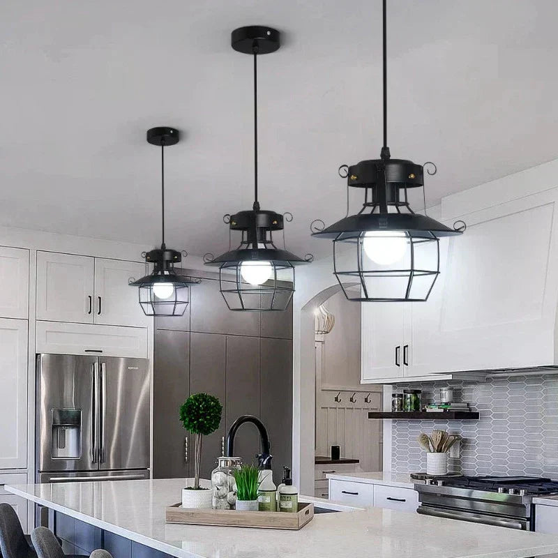 Kensley | Industrial Hanging Pendant Light For Kitchen
