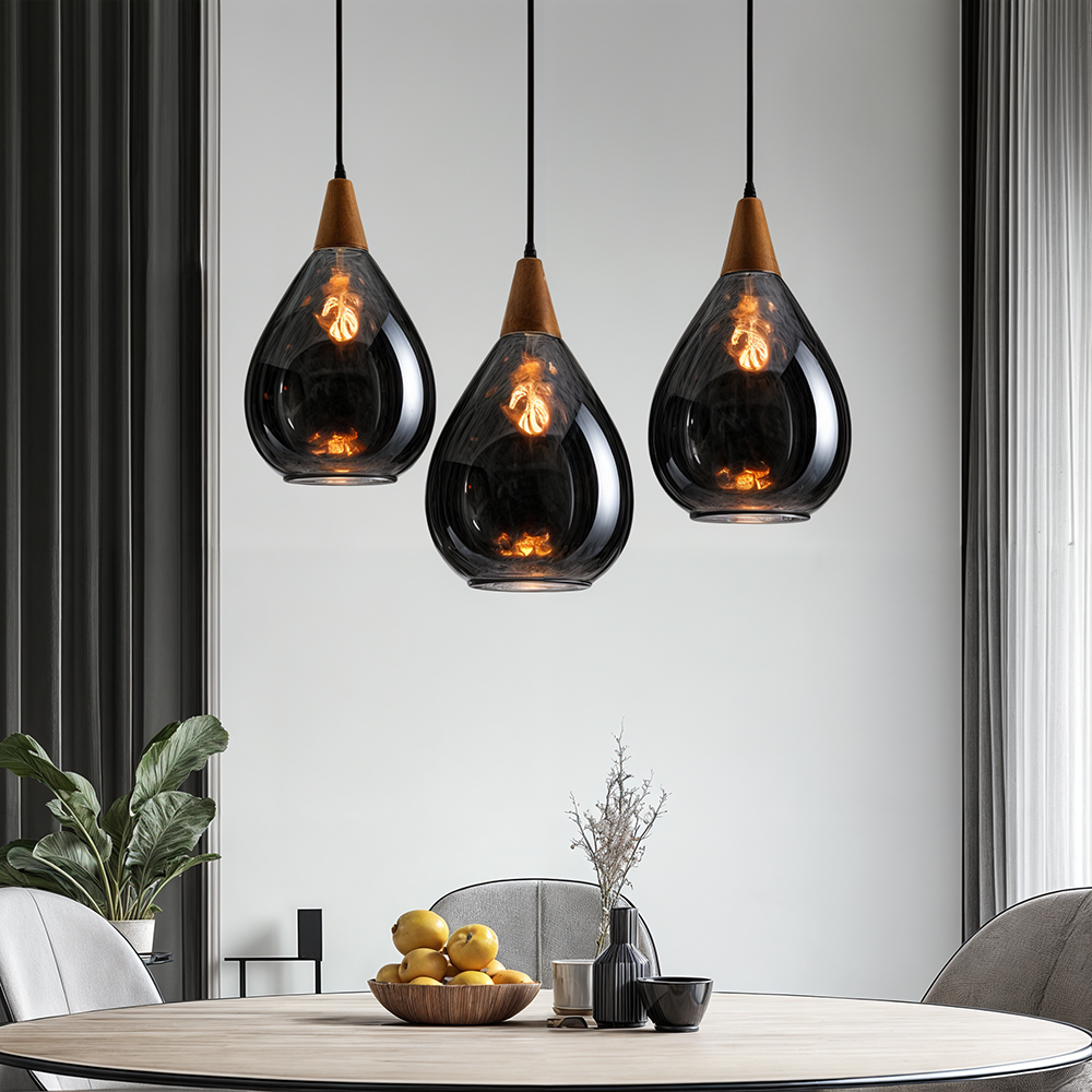 Liora Glass Pendant Lights in Nordic Handmade Style
