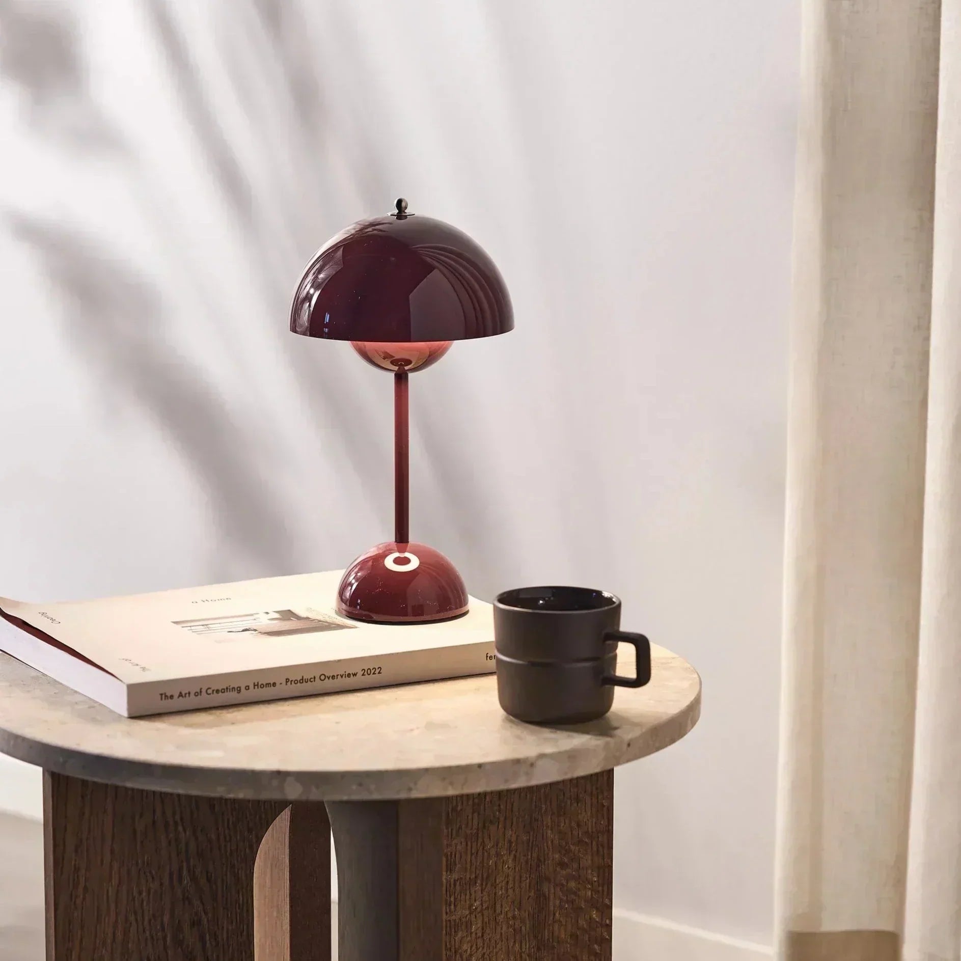 LumaFung Mushroom LED Ambient Table Lamp With Warm Glow
