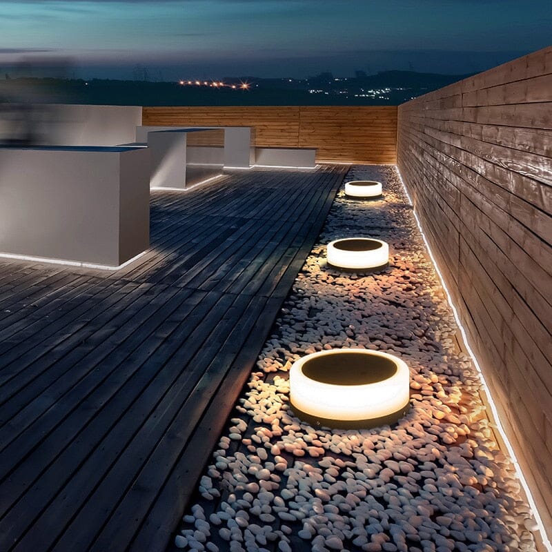 LumaVerde Solar Column Lights for Pathways and Courtyards