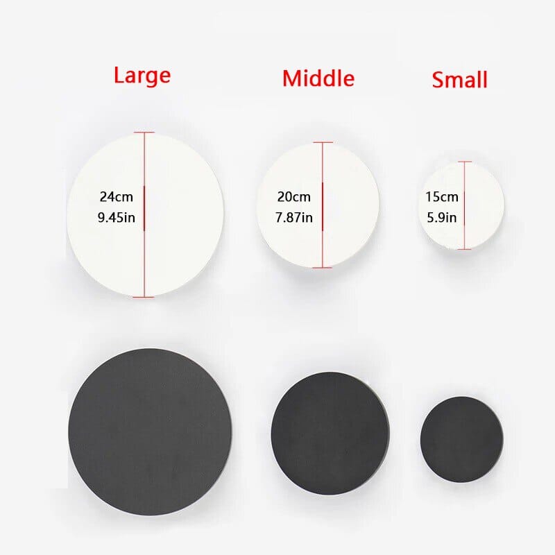 AstraRound Round LED Loft Wall Light Available In White Black Or Gray