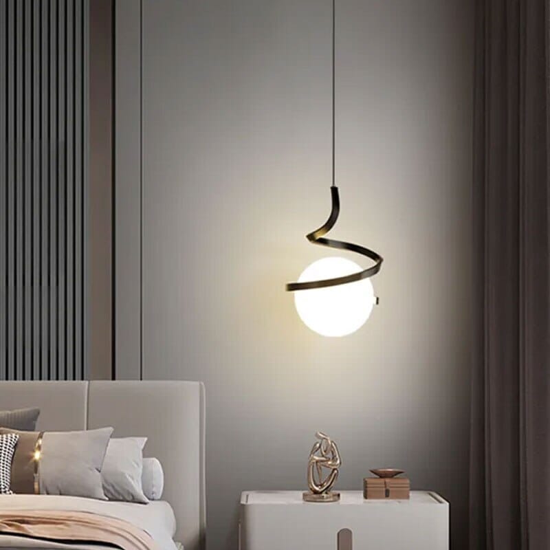 Lyra Pendant Light With Glass And Aluminum Finish For Home And Office