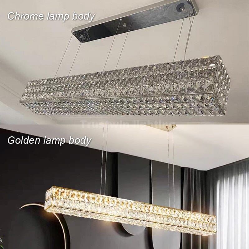 Aurelia Halo Gold Ring Crystal Chandelier Color Changing Glow