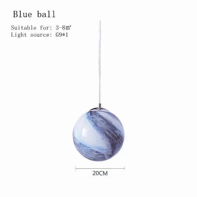 CosmoOrb Planet Pendant Lamp with Three Color Temperatures LED