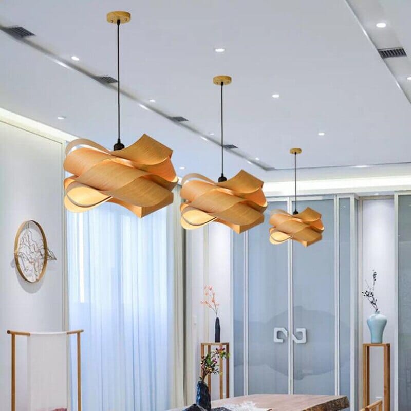 Aerynwood Timber Grain Pendant Lights For Modern Homes