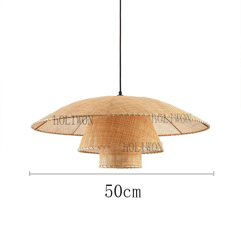 Aurelia Rattan Pendant Light With Natural Warm Glow