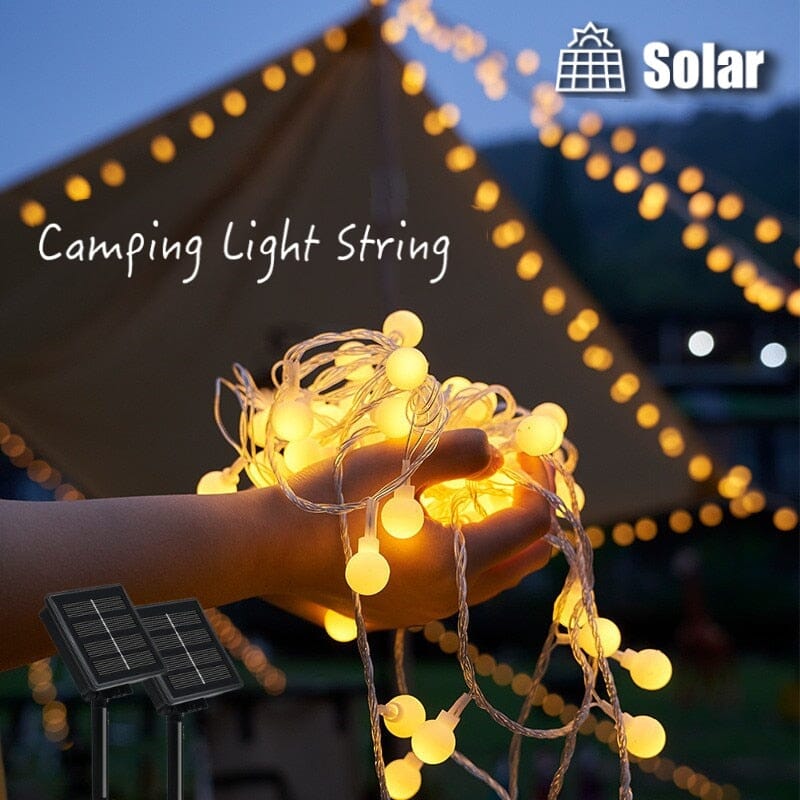 Aurora Round Solar LED Fairy Lights for Outdoor Gardens