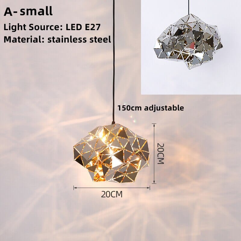 Cosmara Steel Pendant Lights With Meteorite Finish