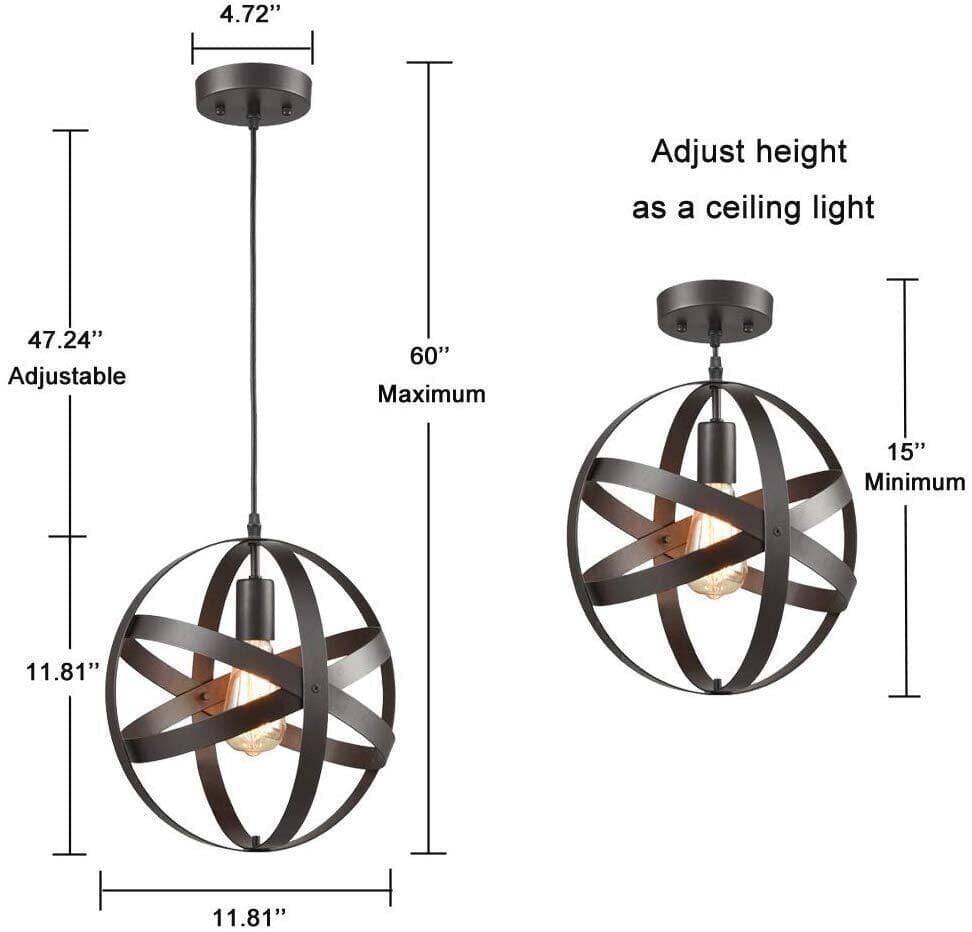 Aurea Iron Chandelier For Nordic Farmhouse Style With Industrial Design
