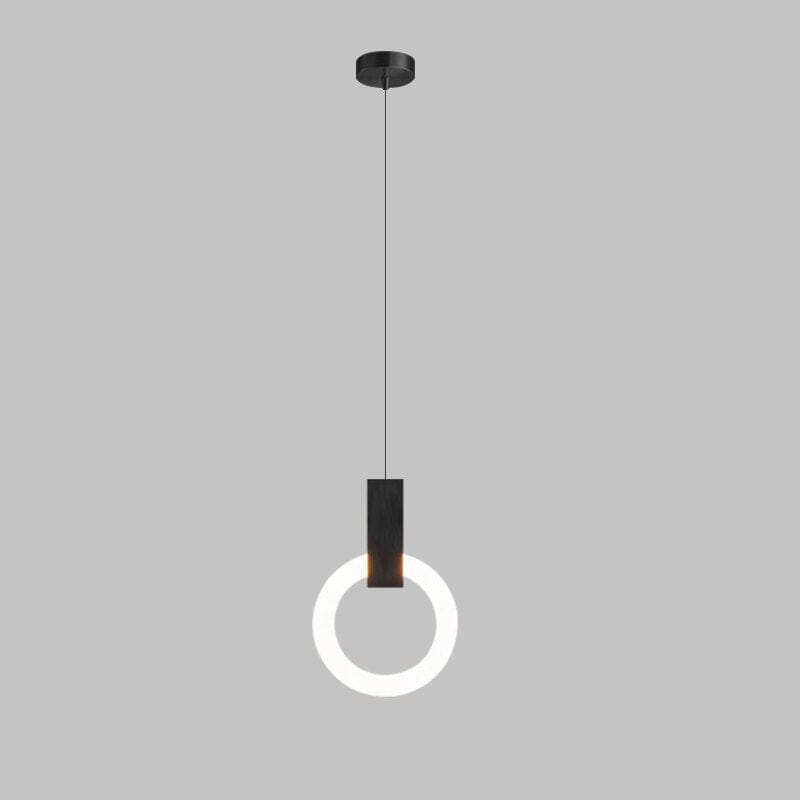 Aurora Halo Pendant Light Suspended Ring Ceiling Fixture