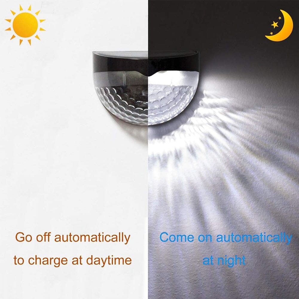 AureaGlow Solar LED Wall Light For Pathways And Gardens