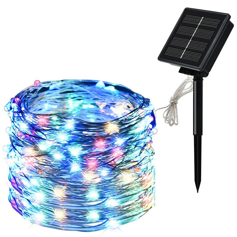 Aurora Round Solar LED Fairy Lights for Outdoor Gardens