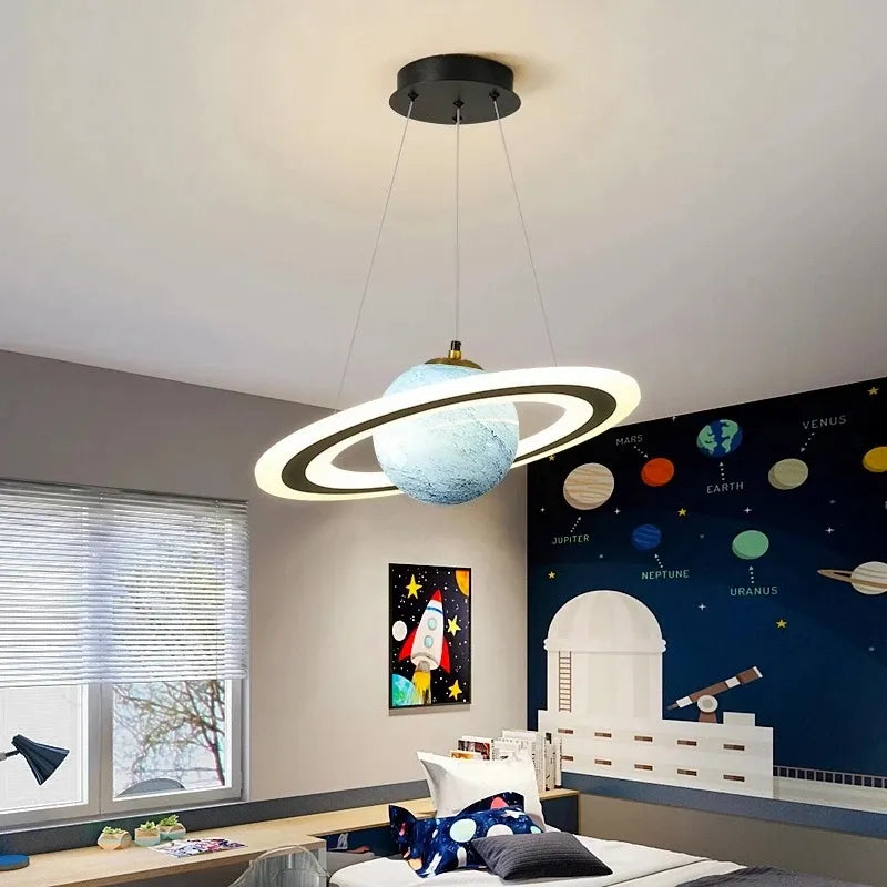 CosmoOrb Planet Pendant Lamp with Three Color Temperatures LED