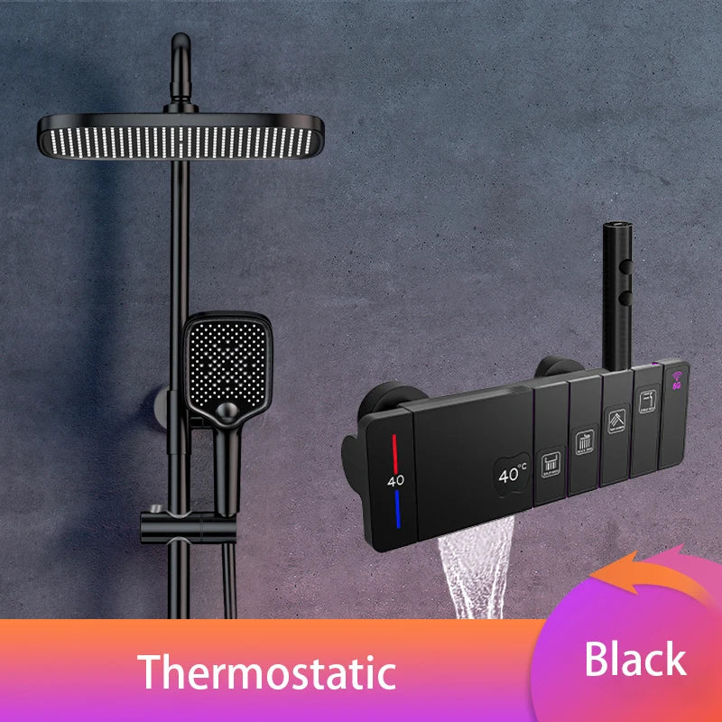 Kirrea Ebony Digital Shower