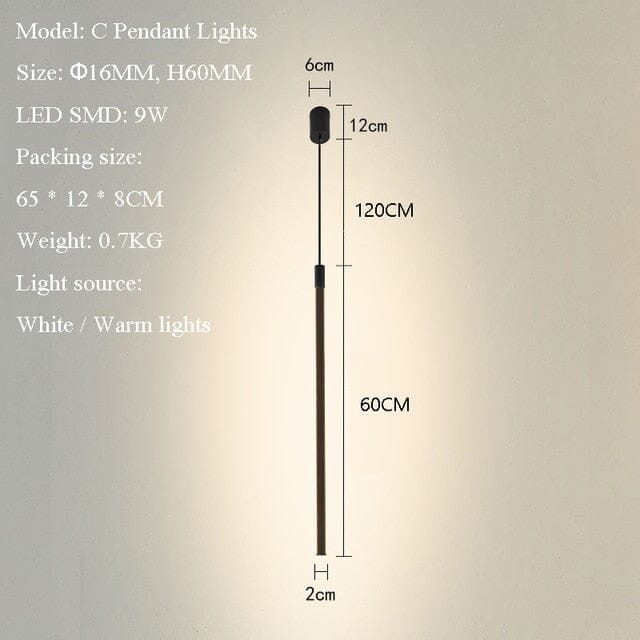 Lunara Premium Linear LED Pole Lights For Bedroom Ambience
