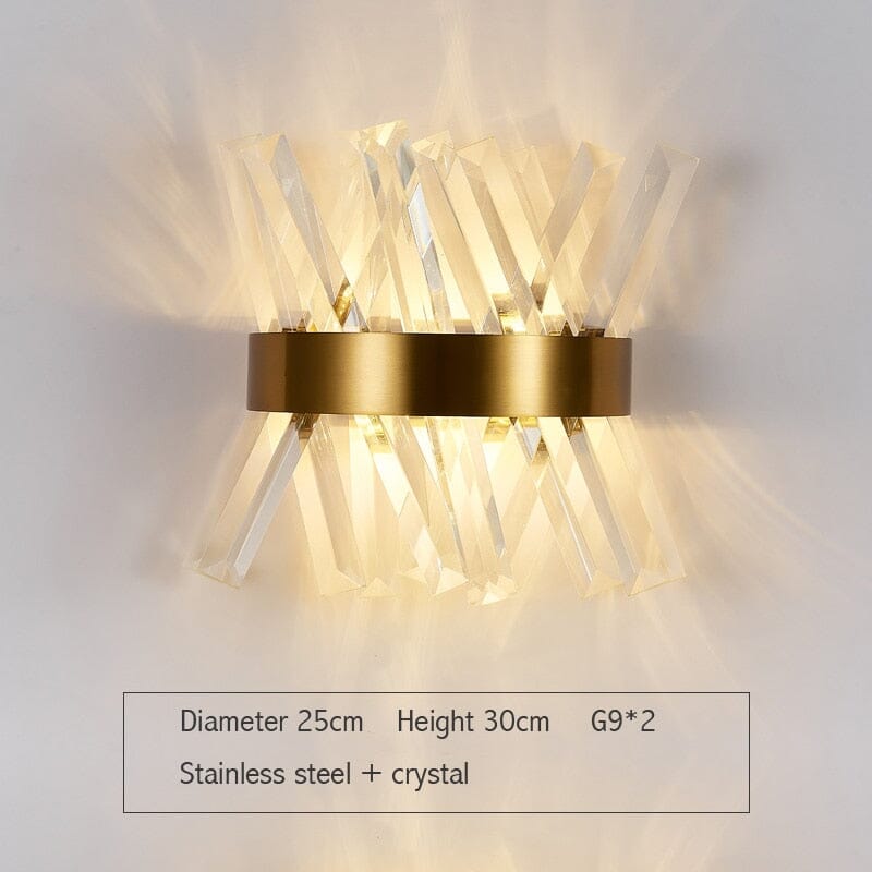 Astraeon Crystal Wall Lamp Handcrafted Crystal Light
