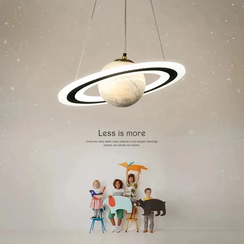 CosmoOrb Planet Pendant Lamp with Three Color Temperatures LED