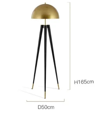 LumaArc Floor Lamp With LED Lighting And Black Base