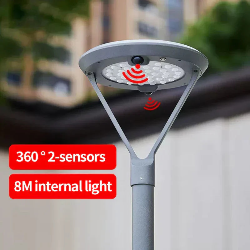 LumaVale Solar Courtyard Light With 360-Degree Motion Sensor